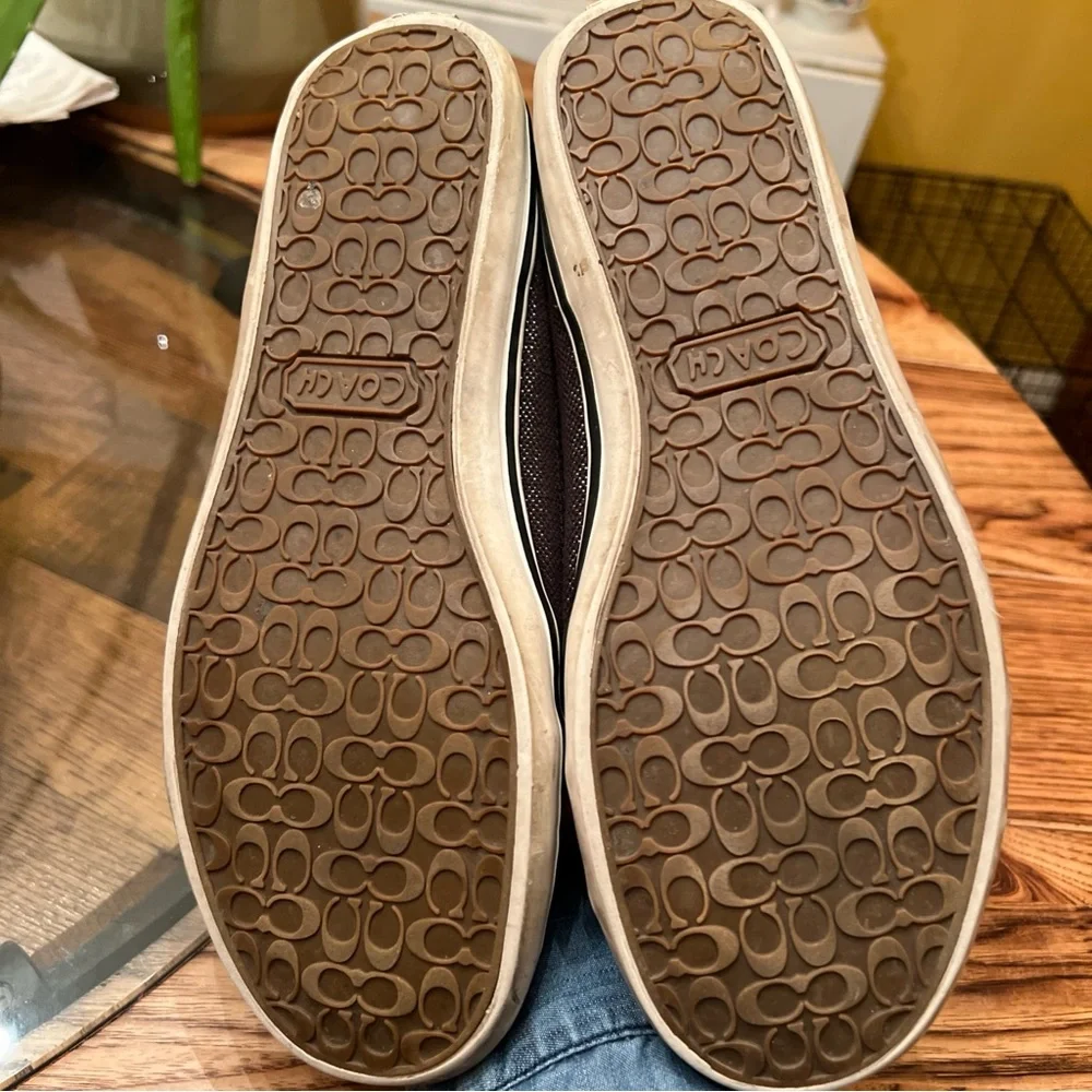 Coach Signature  Keeley Black Converse Style Sneakers 9B - Picture 8 of 11